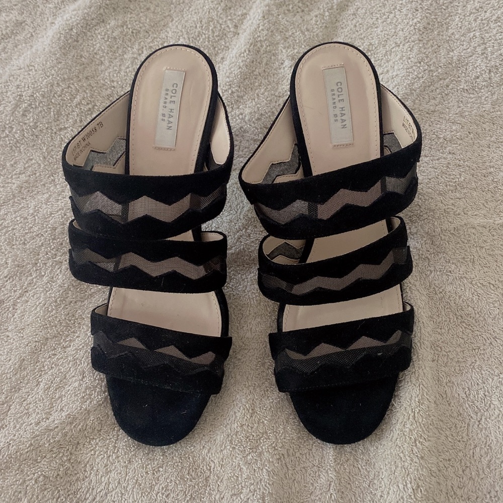 Cole Haan 3 inches heel suede Sandals